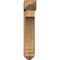 Ekena Millwork Imperial Arts and Crafts Rough Sawn Bracket w/ Offset Brace, Western Red Cedar, 8"W x 30"D x 42"H BKT0806X30X42IMP03RWR - alternate 3